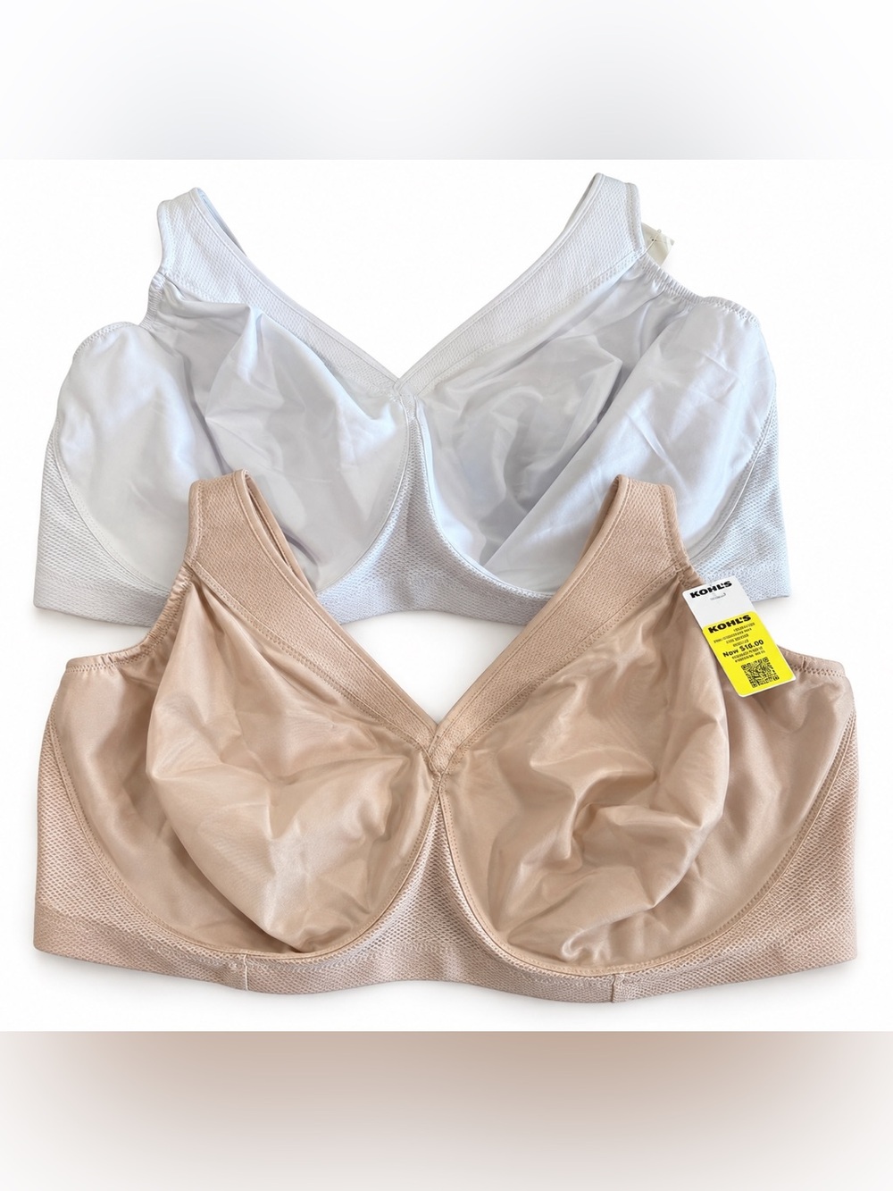 Glamorise MagicLift 2 Pack Wirefree Full Coverage Bras Size 50J NWT
